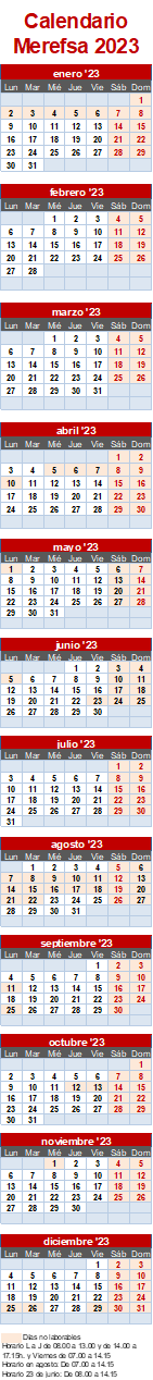 Calendreir 2023
